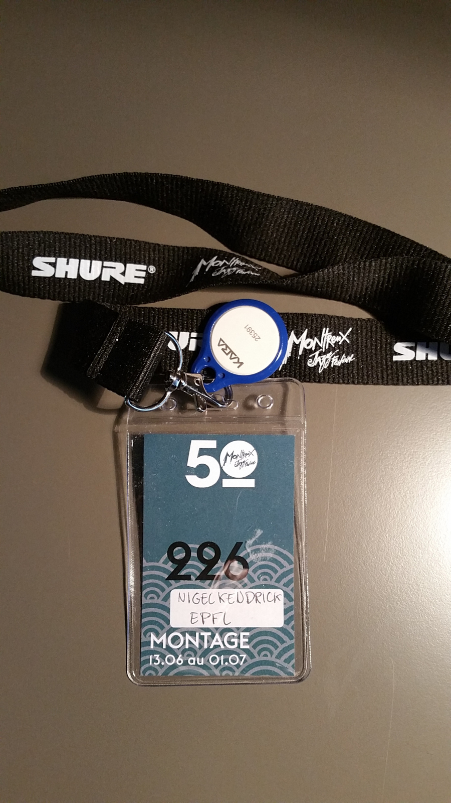 Montreux Jazz Festival Pass for the Setup Days